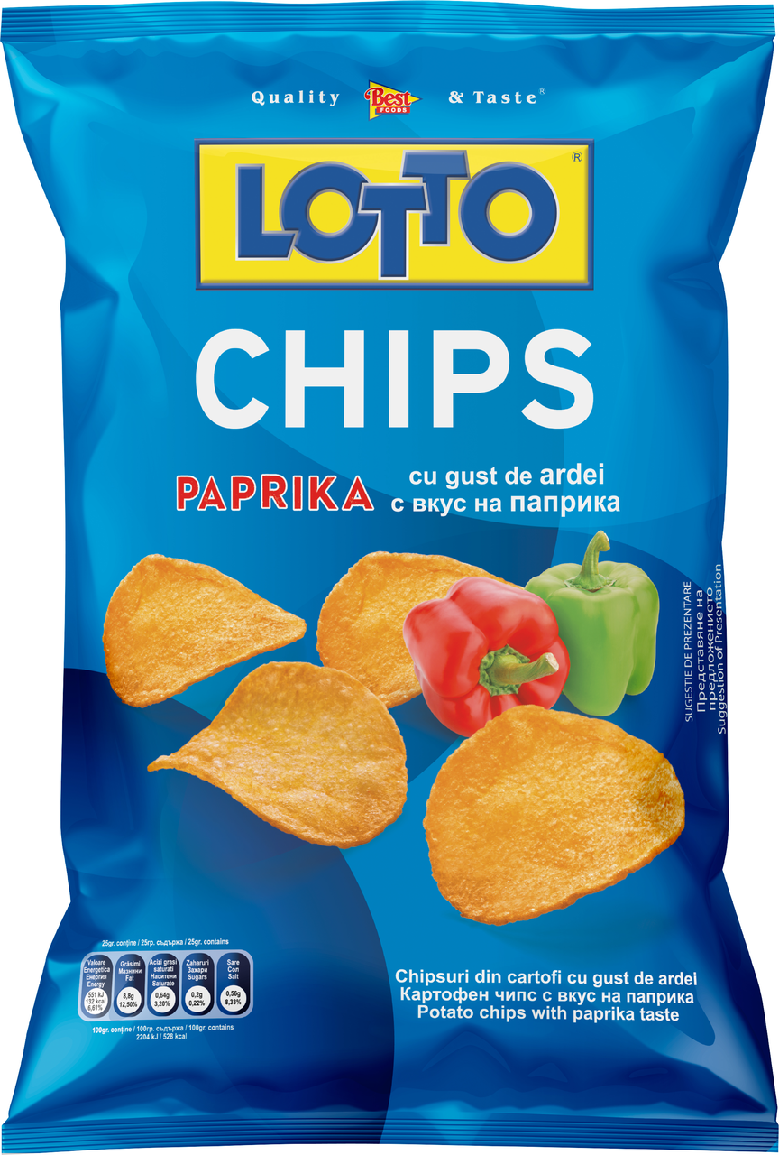 LOTTO Chips Paprika 5 x 60 g