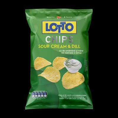 LOTTO Chips Smantana si Marar 5 x 60 g