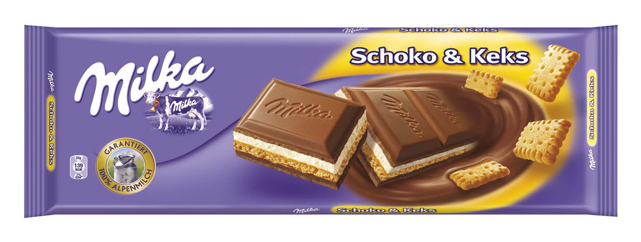 milka Ciocolata cu Biscuiti 300 g