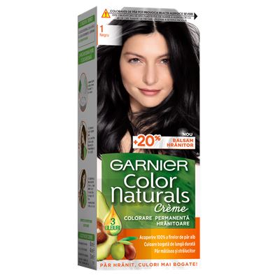 GARNIER Color Naturals Vopsea de Par Nuanta 1 - Negru 100 ml
