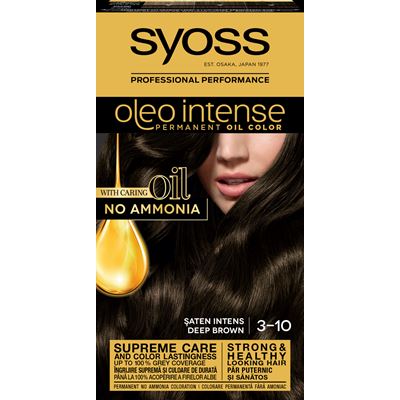 syoss Oleo Intense Vopsea de Par Nuanta 3-10 Saten Inchis 115 ml