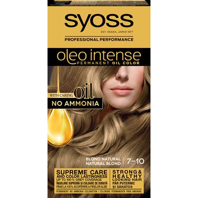 syoss Oleo Intense Vopsea de Par Nuanta 7-10 Blond Natural 115 ml