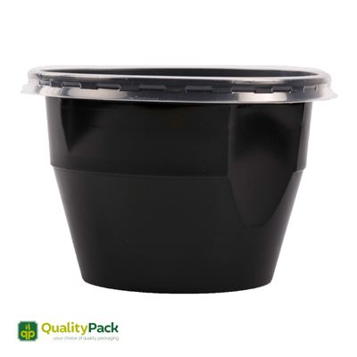 QualityPack Boluri Negre pentru Supa 680 ml 50 bucati