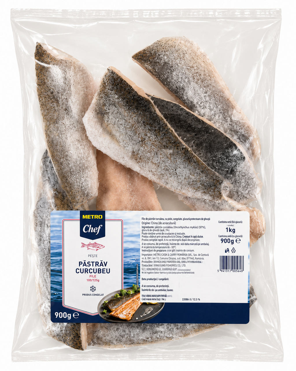 METRO Chef Pastrav File Calibru 100-125 900 g ❄
