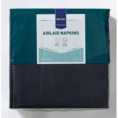 METRO PROFESSIONAL Servetele Airlaid Negre 40 cm