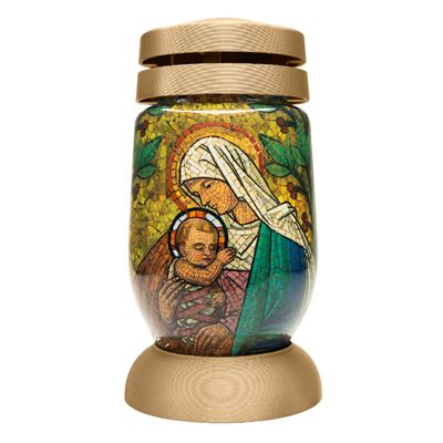 LCA Candela Sticla Vitraliu Maica Domnului