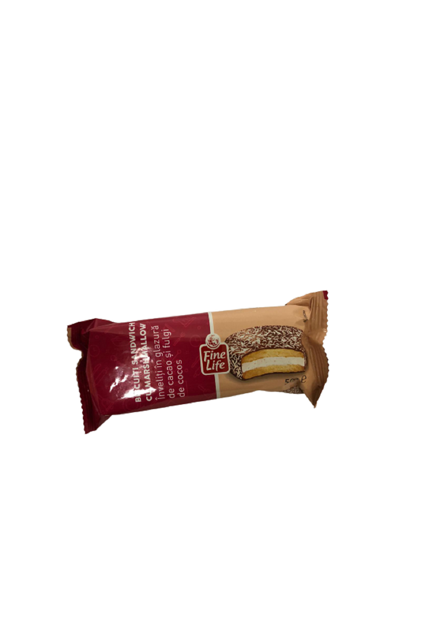 Fine Life Fine Life Biscuite cu Glazura Cacao Cocos 24 x 50 g