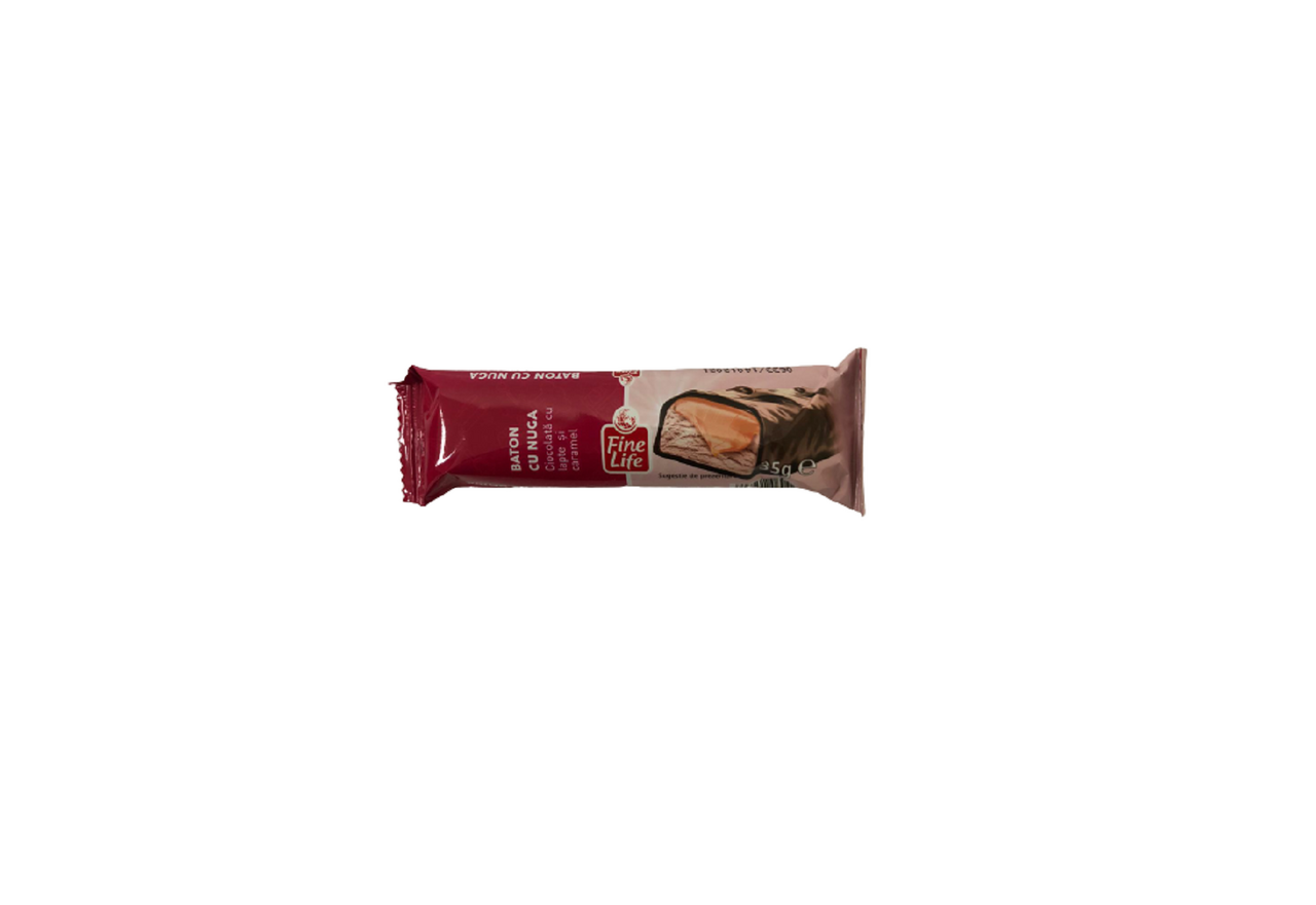 Fine Life Baton cu Ciocolata Lapte si Caramel 24 x 35 g