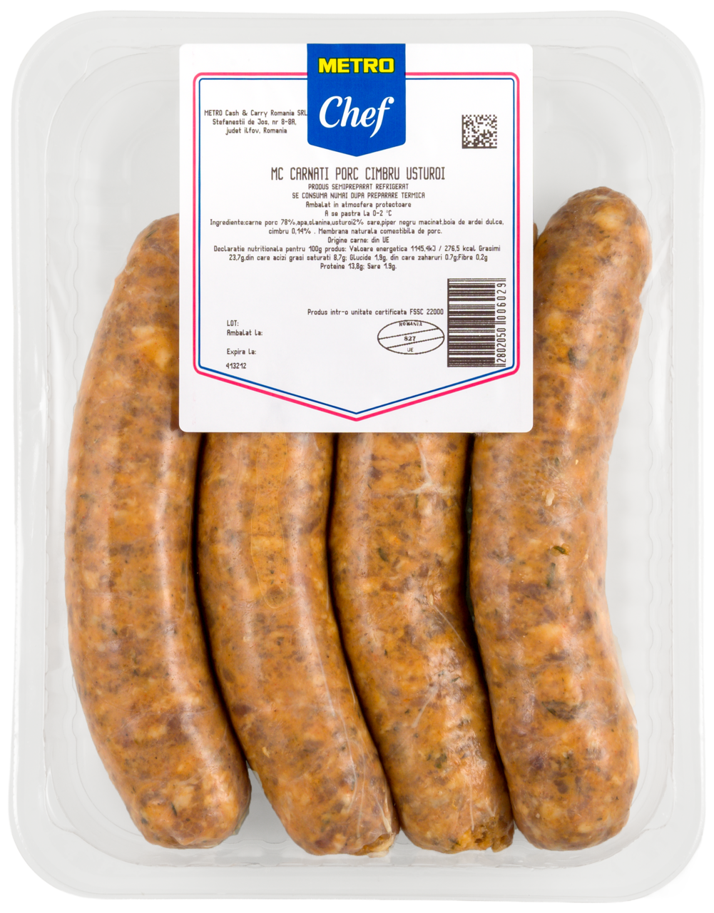 METRO Chef Carnati Porc cu Cimbru si Usturoi