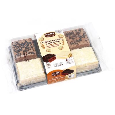 ACCASA Natural Prajitura cu Cocos si Rom 220 g