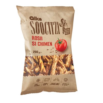 ALKA Soocitzi Snacks cu Aroma de Rosii si Chimen 200 g
