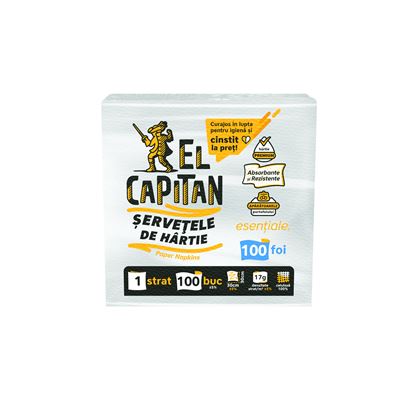 EL CAPITAN Servetele de Masa 1 strat 30 x 30 100 bucati