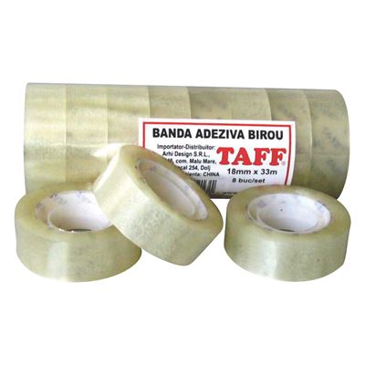 Banda Adeziva 18 mm x 33 m 8 bucati