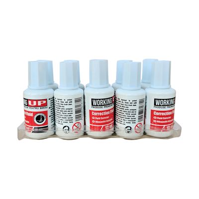 WORKING UP Corector Fluid cu Pensula 10 bucati