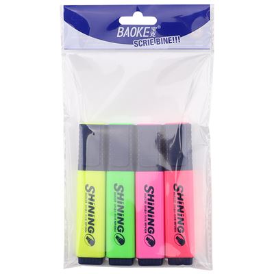 BAOKE SF Textmarker Clasic 4 bucati