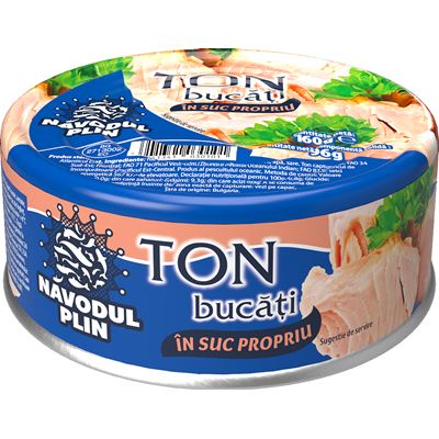 NAVODUL PLIN Ton Bucati in Suc Propriu 160 g