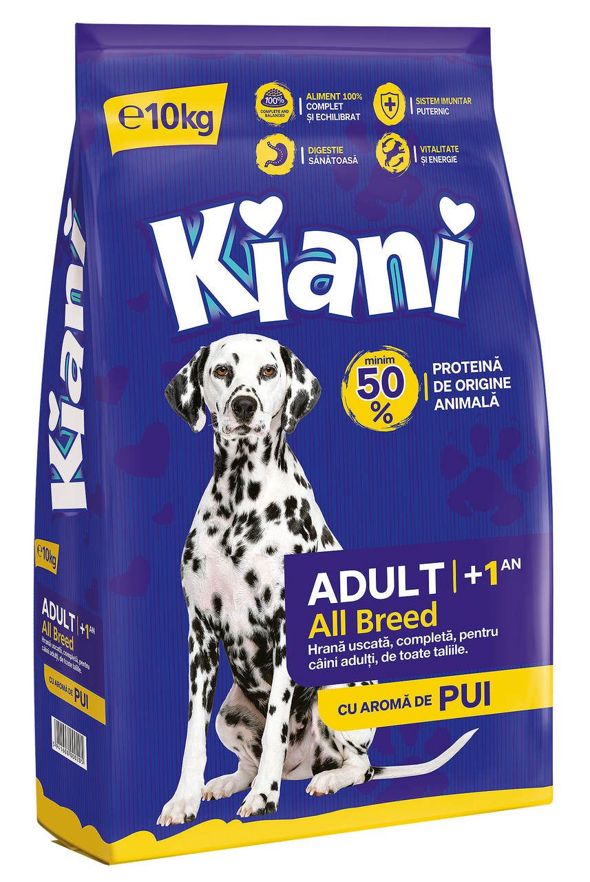 Kiani Hrana Uscata cu Aroma de Pui Talie M/L 10 Kg