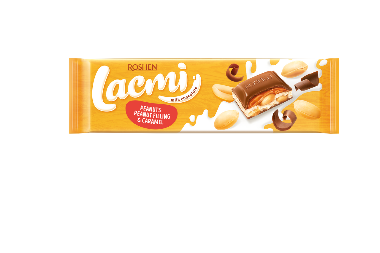 LACMI Ciocolata cu Lapte Arahide si Caramel 295 g