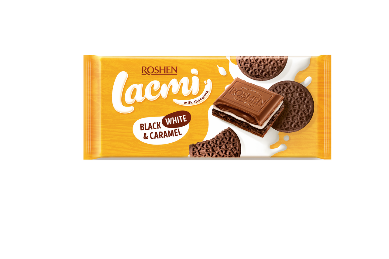 LACMI Ciocolata cu Lapte Caramel si Biscuiti cu Cacao 3 x 100 g