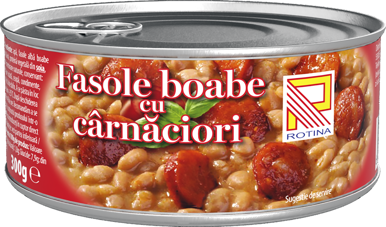 ROTINA Fasole cu Carnati 6 x 300 g