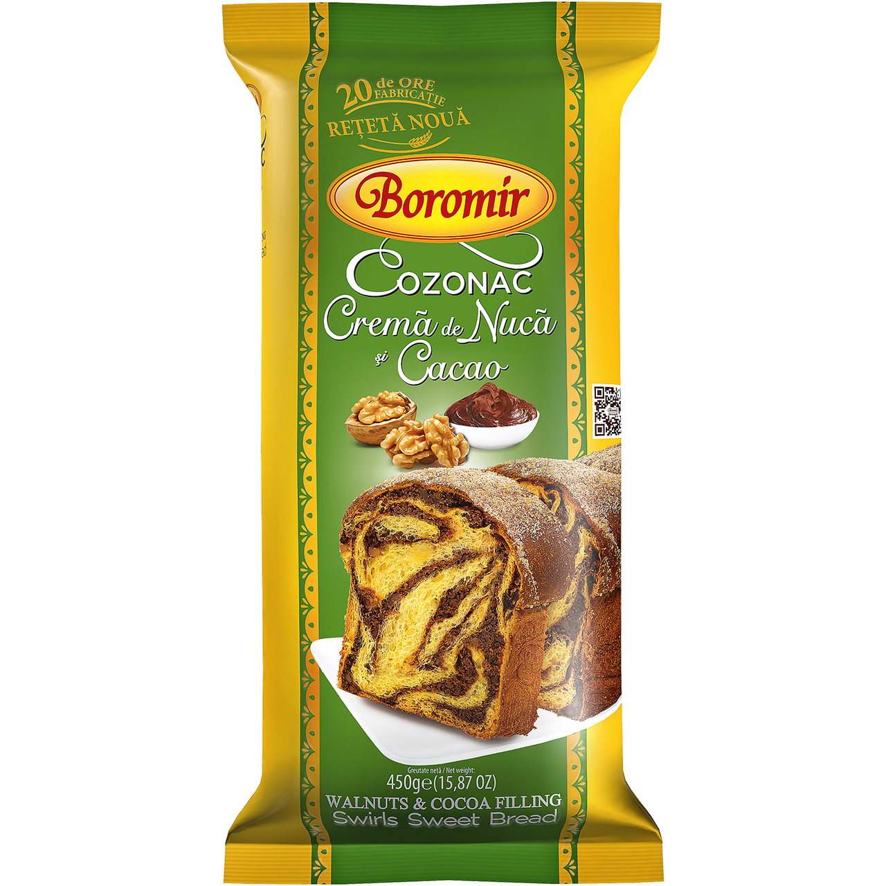 Boromir Cozonac cu Nuca 450 g