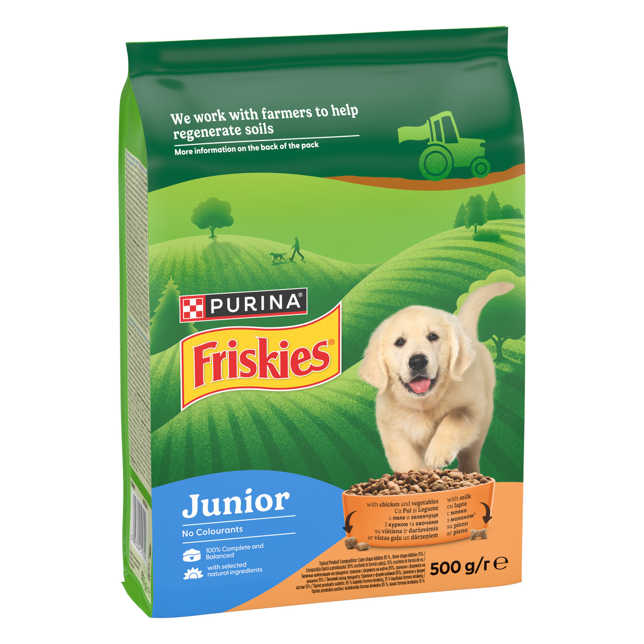 Friskies Junior Hrana Uscata pentru Caini Pui si Legume 500 g