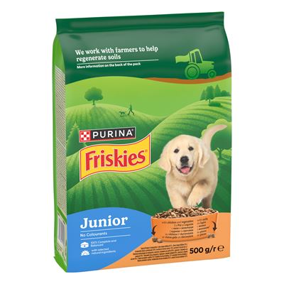 Friskies Junior Hrana Uscata pentru Caini Pui si Legume 500 g