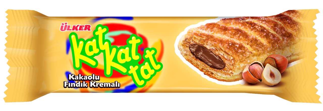 KAT KAT TAT Foietaj cu Crema de Cacao si Alune 6 x 28 g