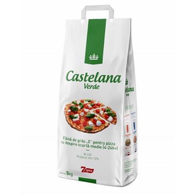 Castelana VERDE Faina pentru Pizza cu Dospire Scurta-Medie 5 Kg