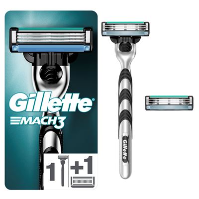 Gillette Mach 3 Aparat de Ras cu 2 Rezerve