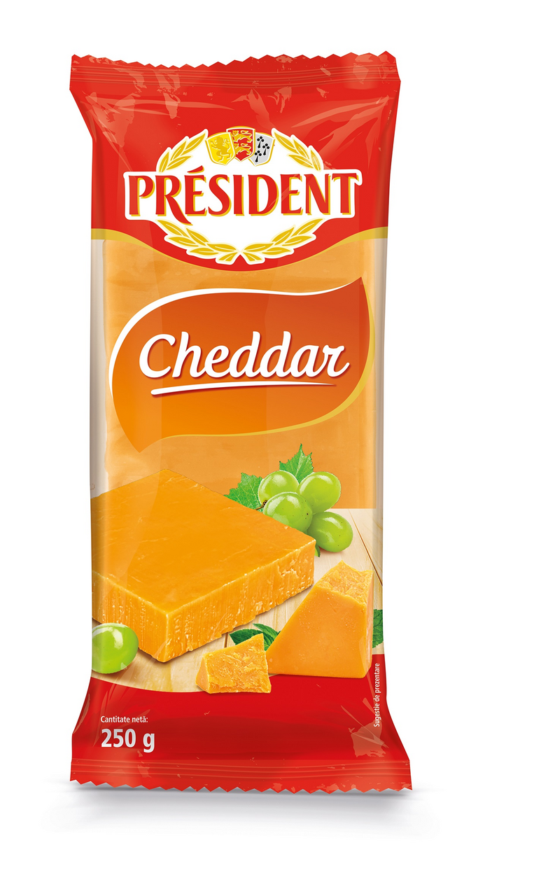 PRSIDENT Branza Cheddar 250 g