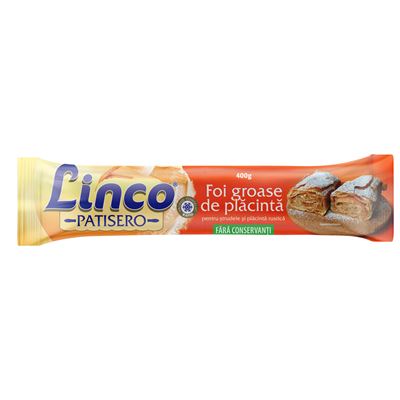 Linco Patisero Foi Groase de Placinta pentru Strudele si Placinta Rustica 400 g ❄