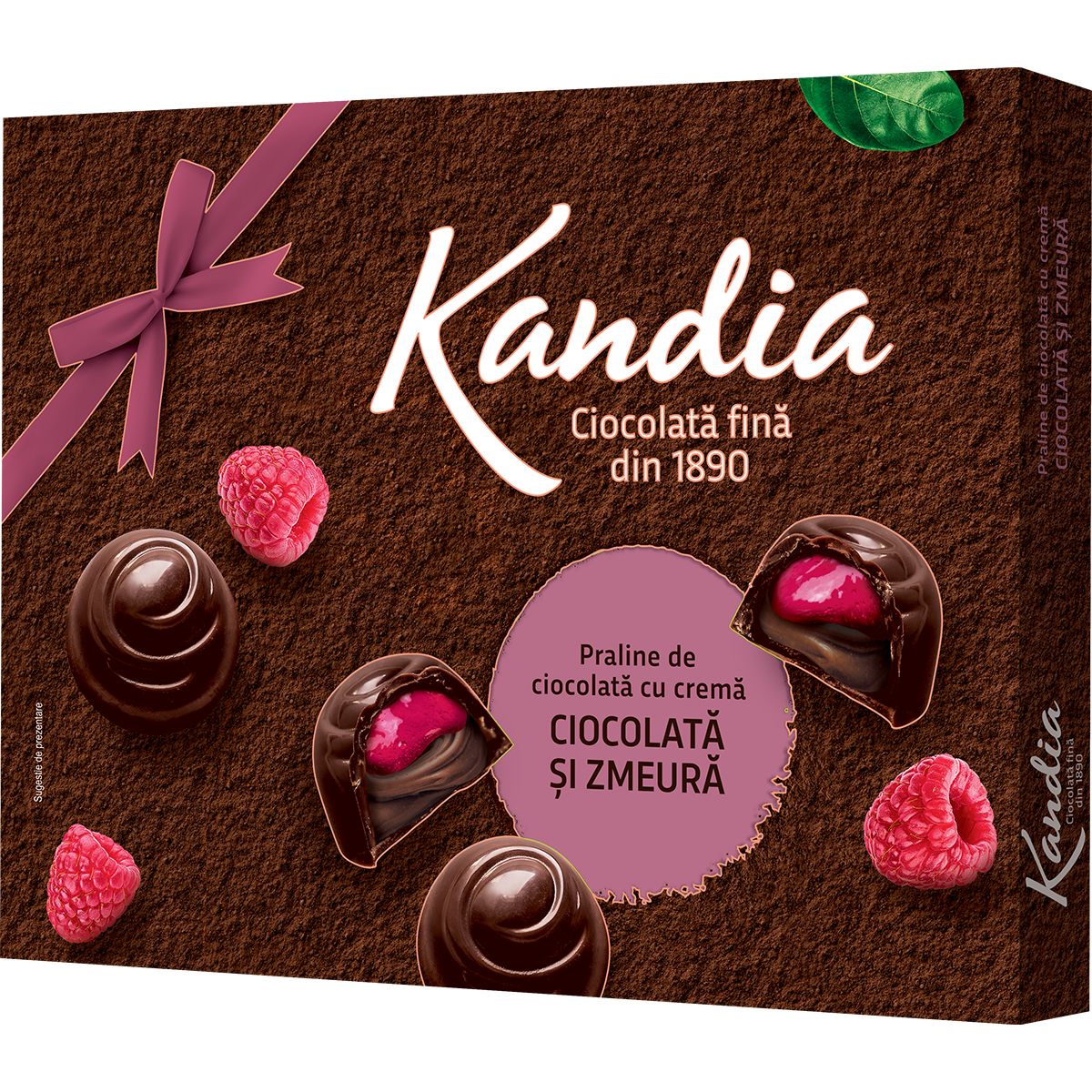 KANDIA Praline cu Crema de Ciocolata si Zmeura 103,5 g