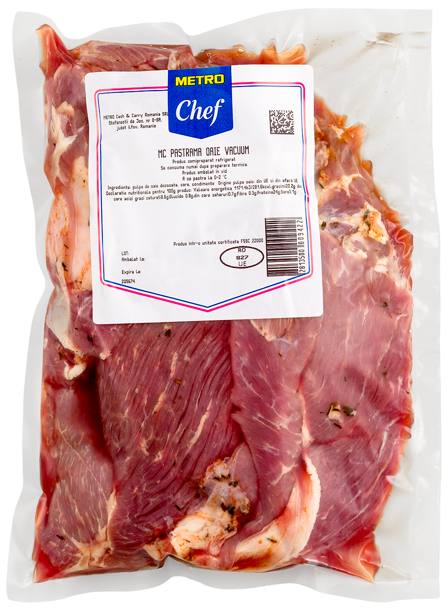 METRO Chef Pastrama Oaie Vacuum