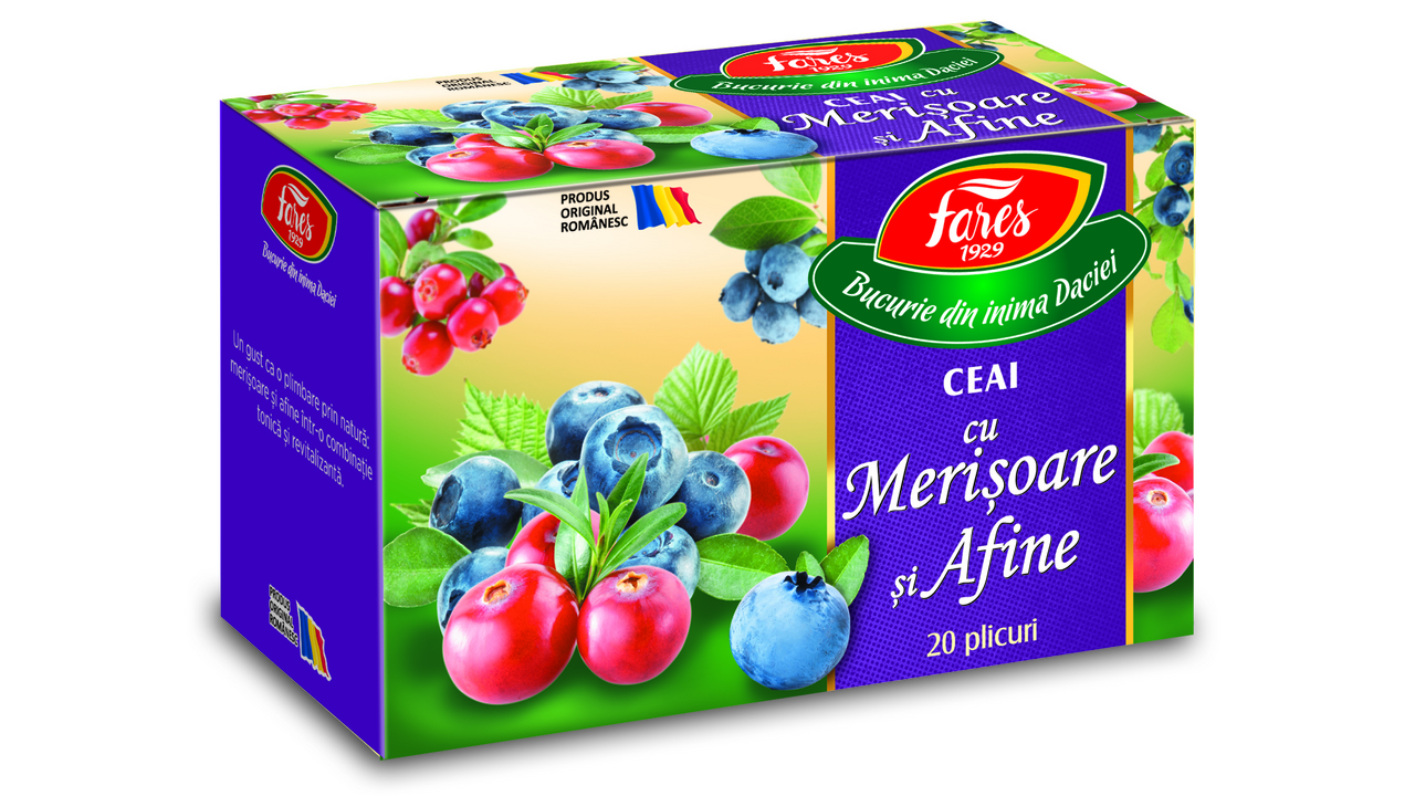 FARES Ceai Merisoare si Afine 40 g