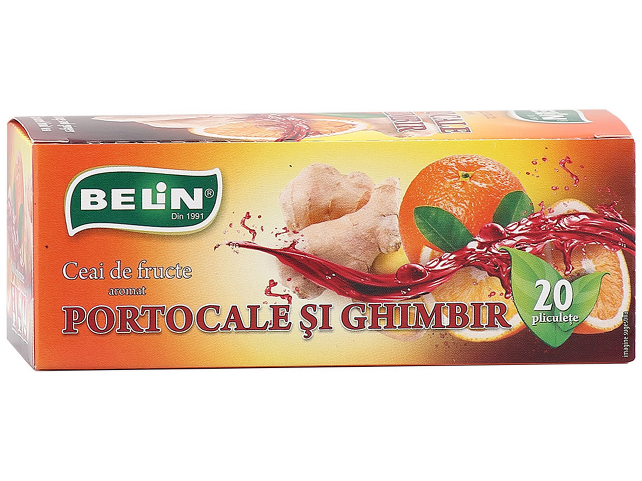 BELIN Ceai Portocale si Ghimbir 40 g