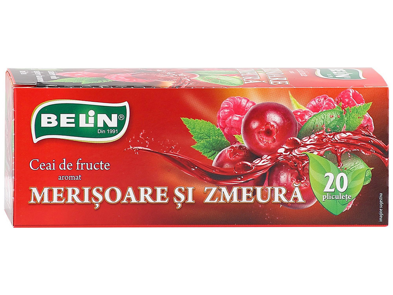 BELIN Ceai Merisoare si Zmeura 40 g