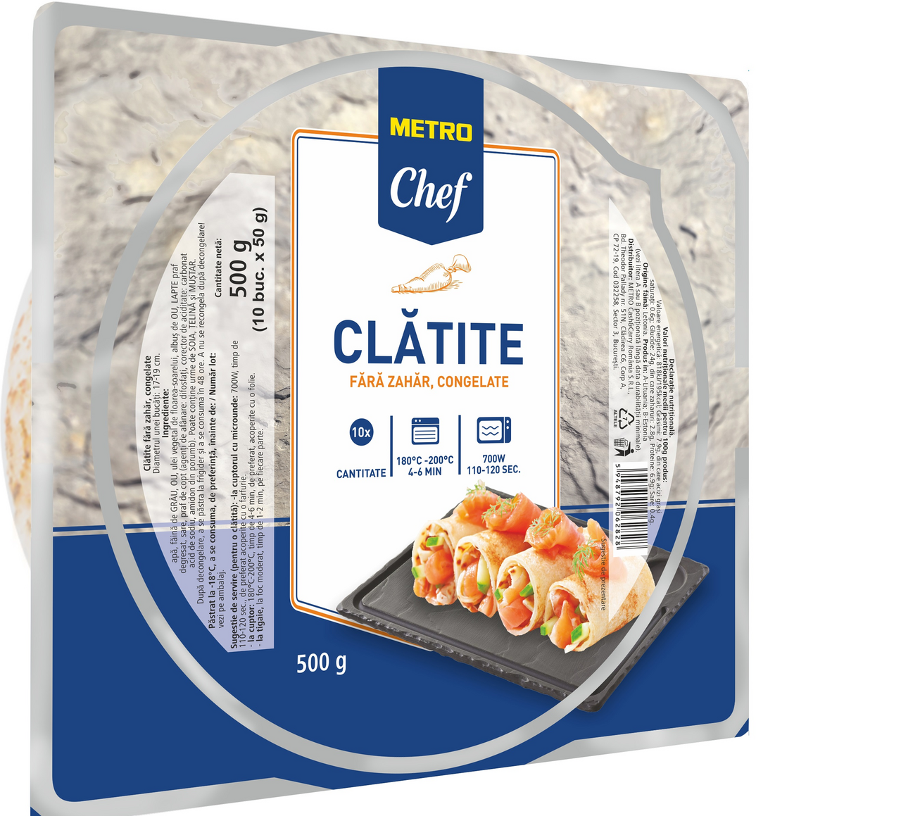 METRO Chef Clatite fara Zahar 500 g ?