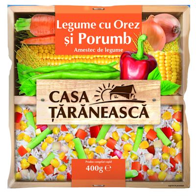 CASA TARANEASCA Amestec Legume cu Porumb & Orez 400 g ❄