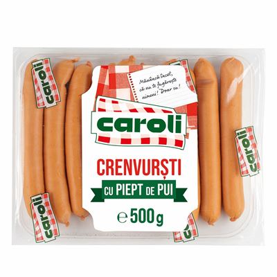 caroli Crenvursti cu Piept Pui 500 g