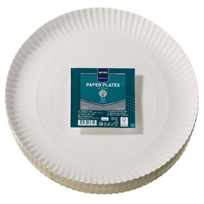 METRO PROFESSIONAL Farfurii Din Carton 32 cm 50 bucati