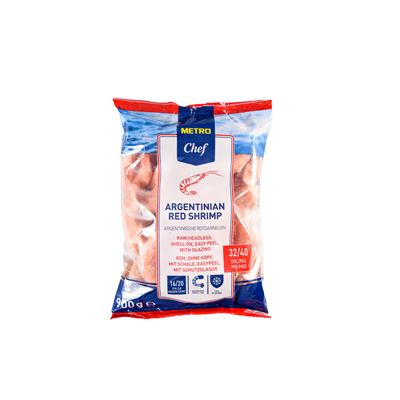 METRO Chef Creveti Argentinieni, Cruzi, fara Cap, cu Carapace, Usor de Decojit, 16/20, 900 g ❄