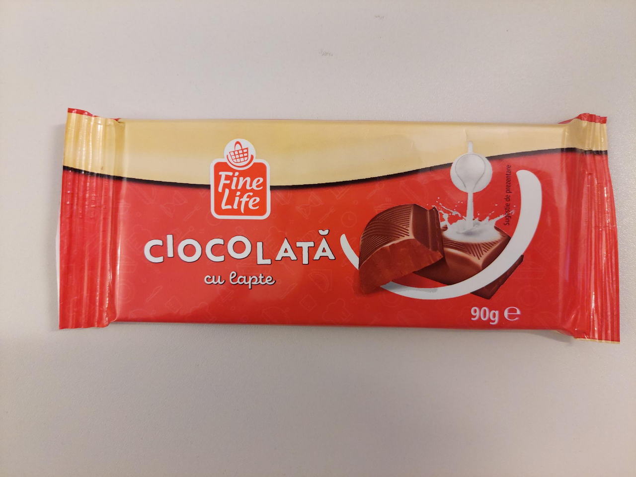 Fine Life Ciocolata cu Lapte 4 x 90 g