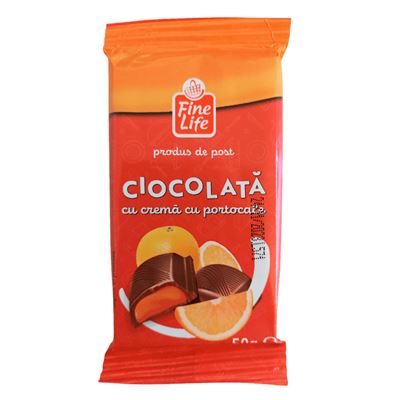 Fine Life Ciocolata cu Crema de Portocale 5 x 50 g