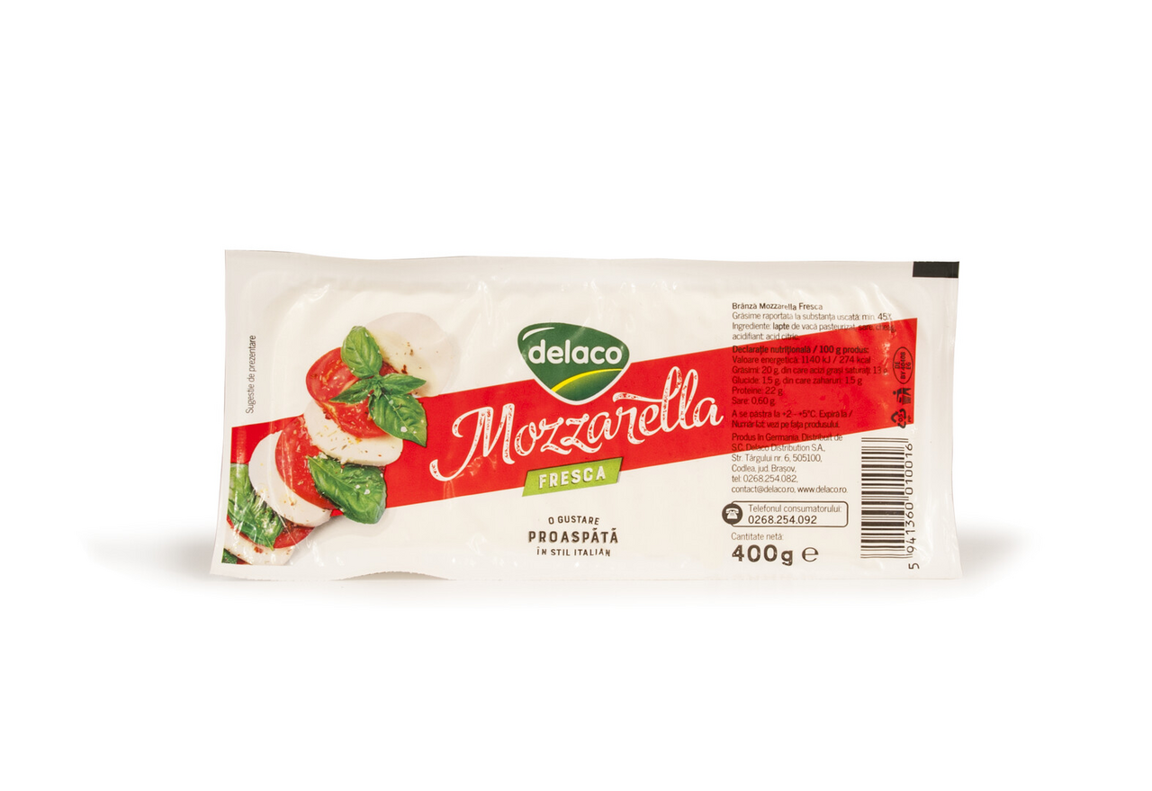 delaco Branza Mozzarella Fresca 400 g