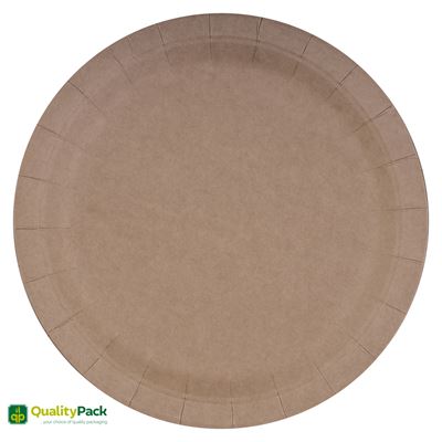 QualityPack Farfurii Carton Rotunde Kraft 23 cm 20 bucati