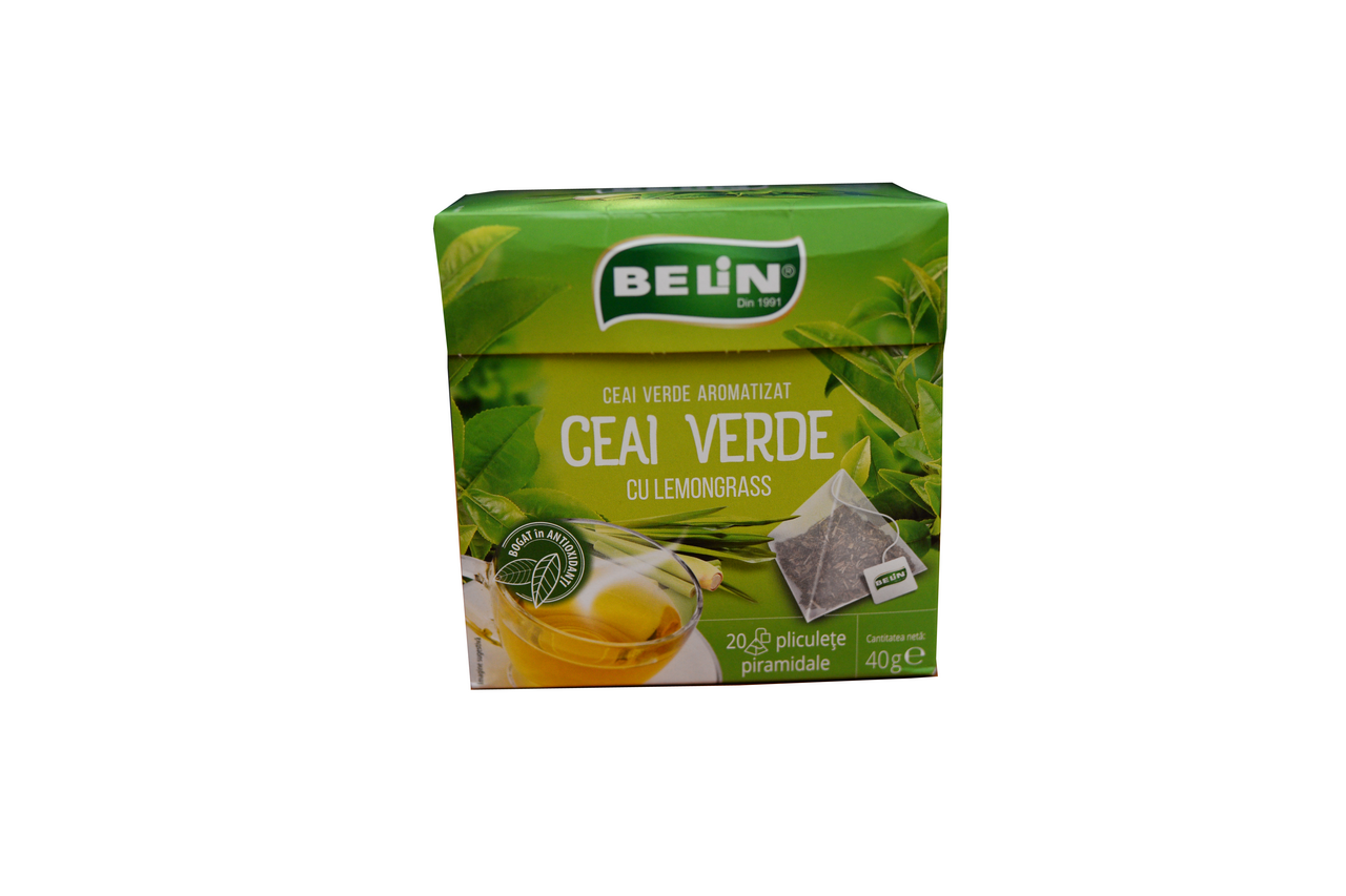 BELIN Ceai Verde cu Lemongrass 40 g