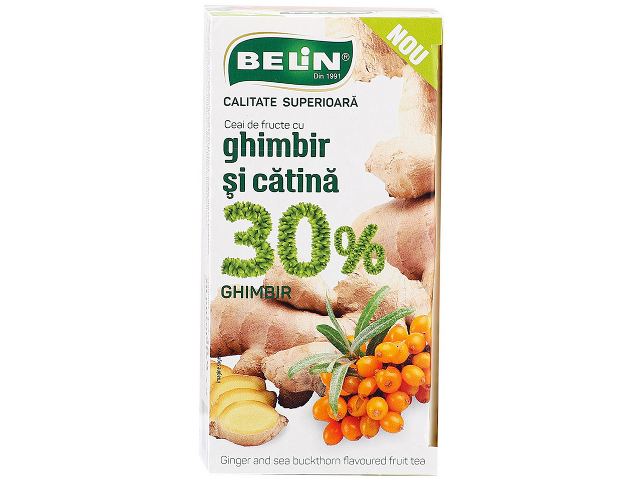 BELIN Ceai Fructe cu Ghimbir si Catina 40 g