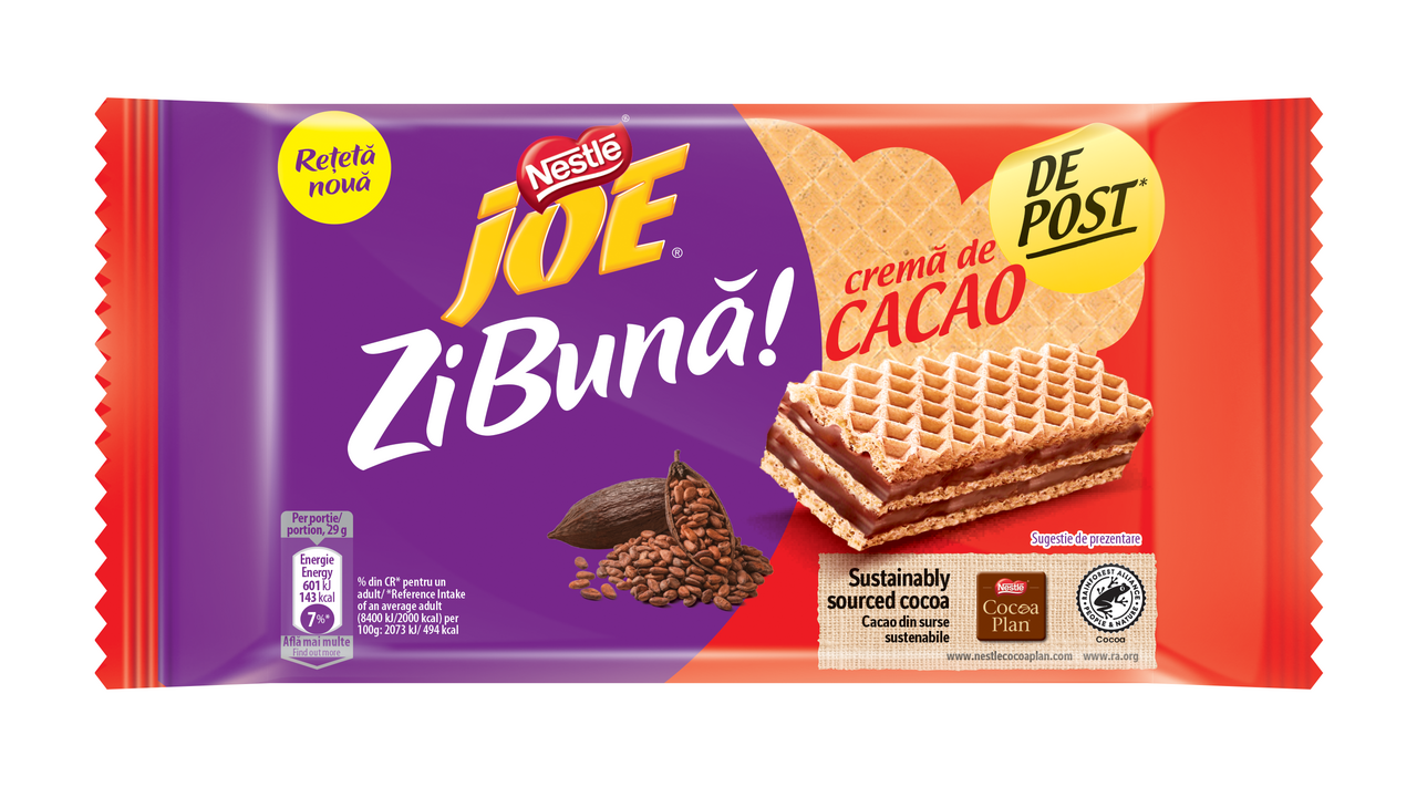 JOE Zi Buna Napolitane Cacao de Post 117 g