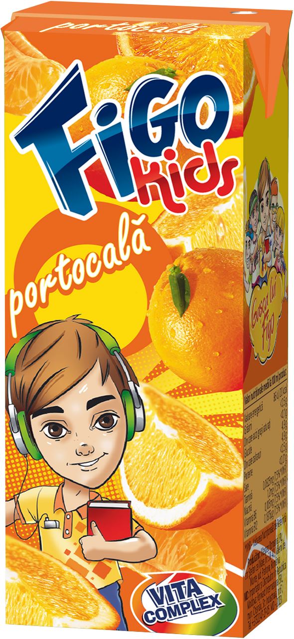 Figo Suc de Portocale 0,2 L, 3 buc.
